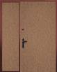 Тамбурная дверь с глухой вставкой (покрас-винилискожа)