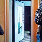 Входная дверь с зеркалом