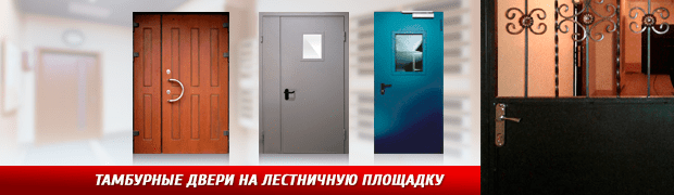 Тамбурные двери на лестничную площадку